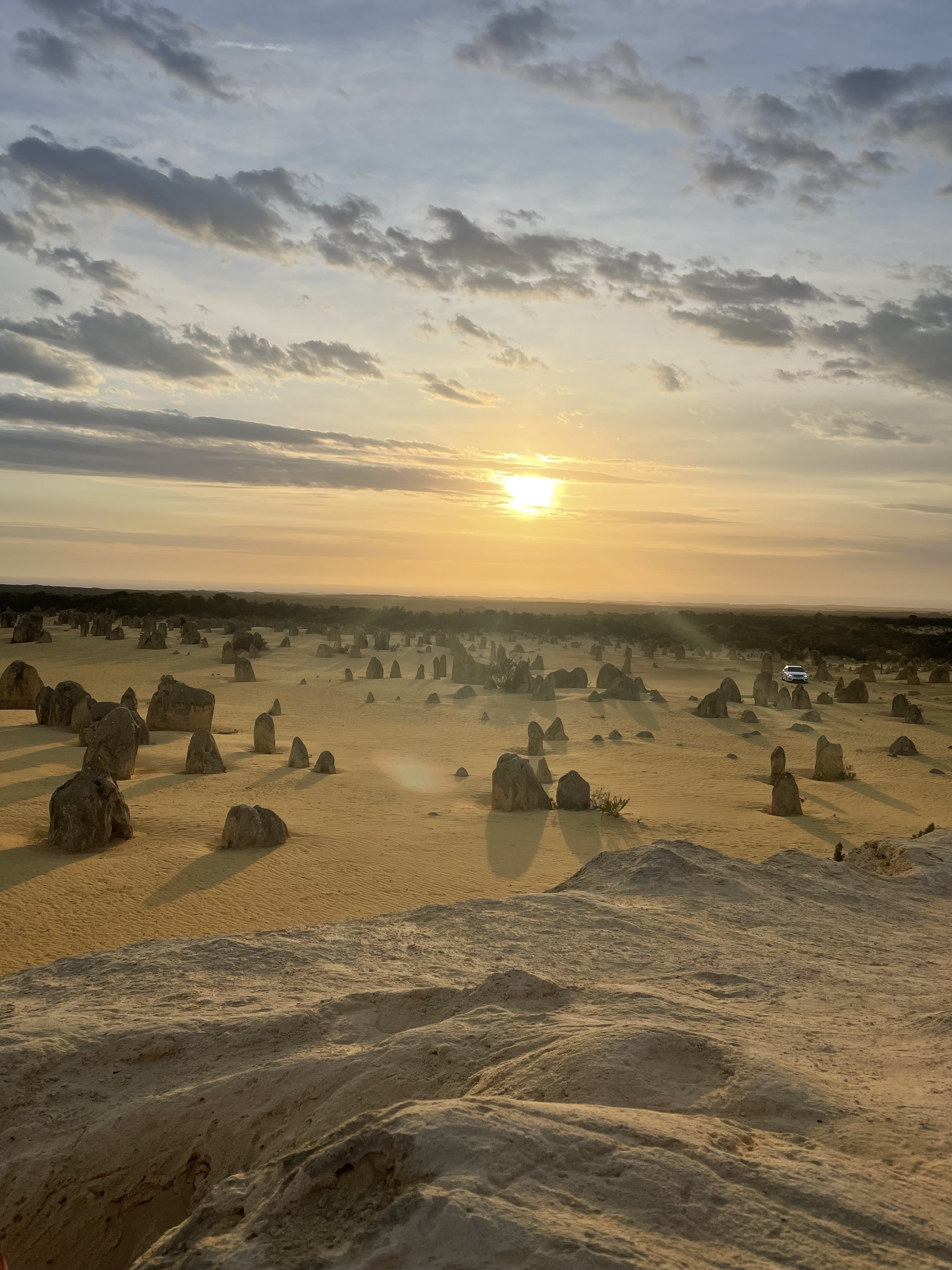 ピナクルズの夕日